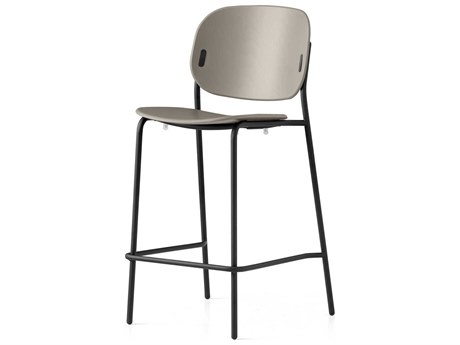 Connubia Yo! Matt Taupe Black Bar Stool
