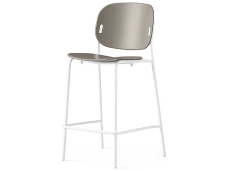 Connubia Yo! Matt Taupe Optic White Bar Stool