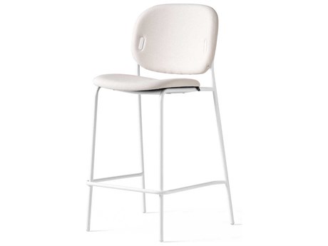 Connubia Yo! Upholstered Sand Matt Optic White Bar Stool
