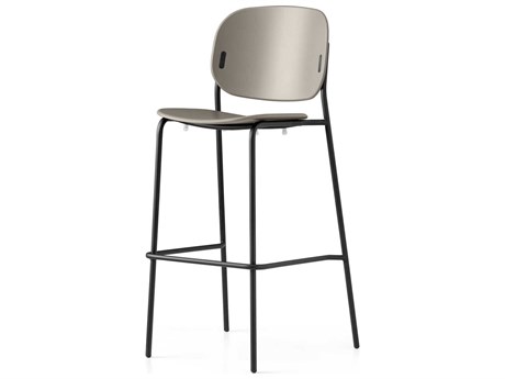 Connubia Yo! Matt Taupe Black Bar Stool