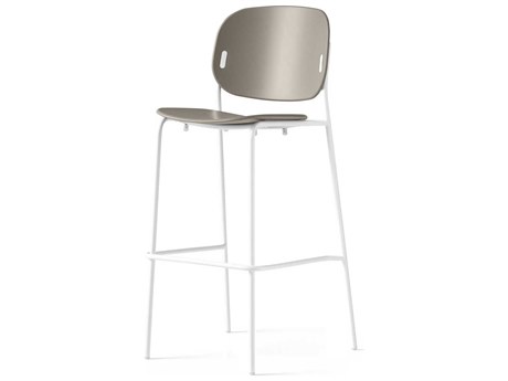Connubia Yo! Matt Taupe Optic White Bar Stool