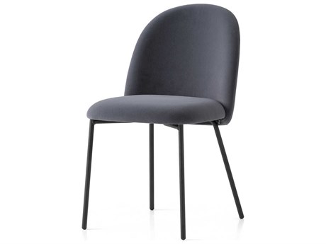 Connubia Tuka Black Upholstered Side Dining Chair