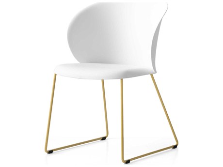 Connubia Tuka Brass Side Dining Chair