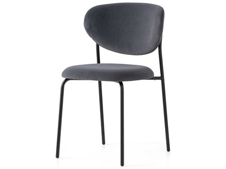 Connubia Cozy Black Upholstered Side Dining Chair