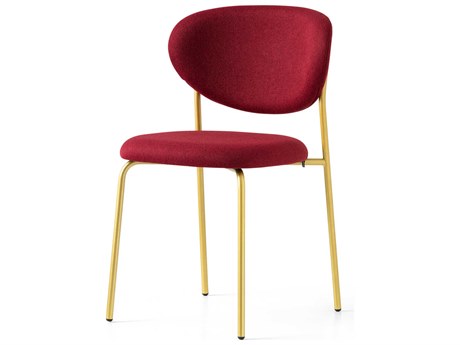 Connubia Cozy Brass Upholstered Side Dining Chair