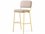 Connubia Sixty Burgundy / Painted Brass Side Bar Height Stool  CNUCB214000033LSLF00000000