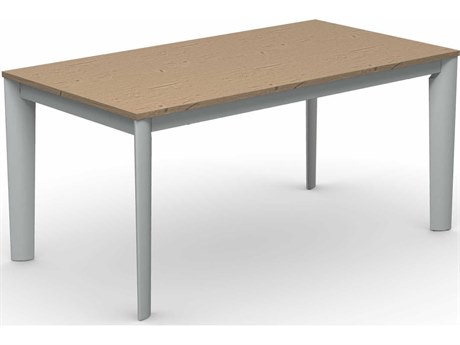 Connubia Lord Rectangular Wood Natural Oak Matt Optic White Dining Table
