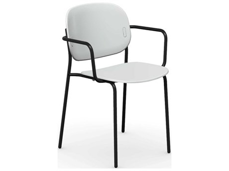 Connubia Outdoor Yo Matt Black / Optic White Metal Polypropylene Dining Chair