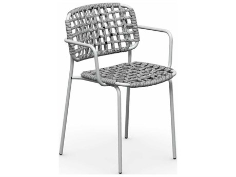Connubia Outdoor Yo Matt Optic White / Sand Metal Rope Dining Chair