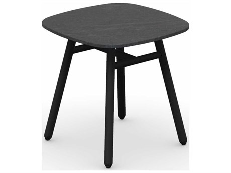 Connubia Outdoor Yo Matt Black / Cardoso Aluminum Ceramic Square End Table
