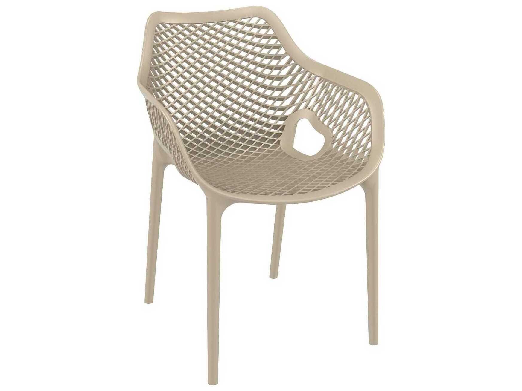 Compamia Air Taupe Polypropylene Resin Dining Chair (Set of 2)