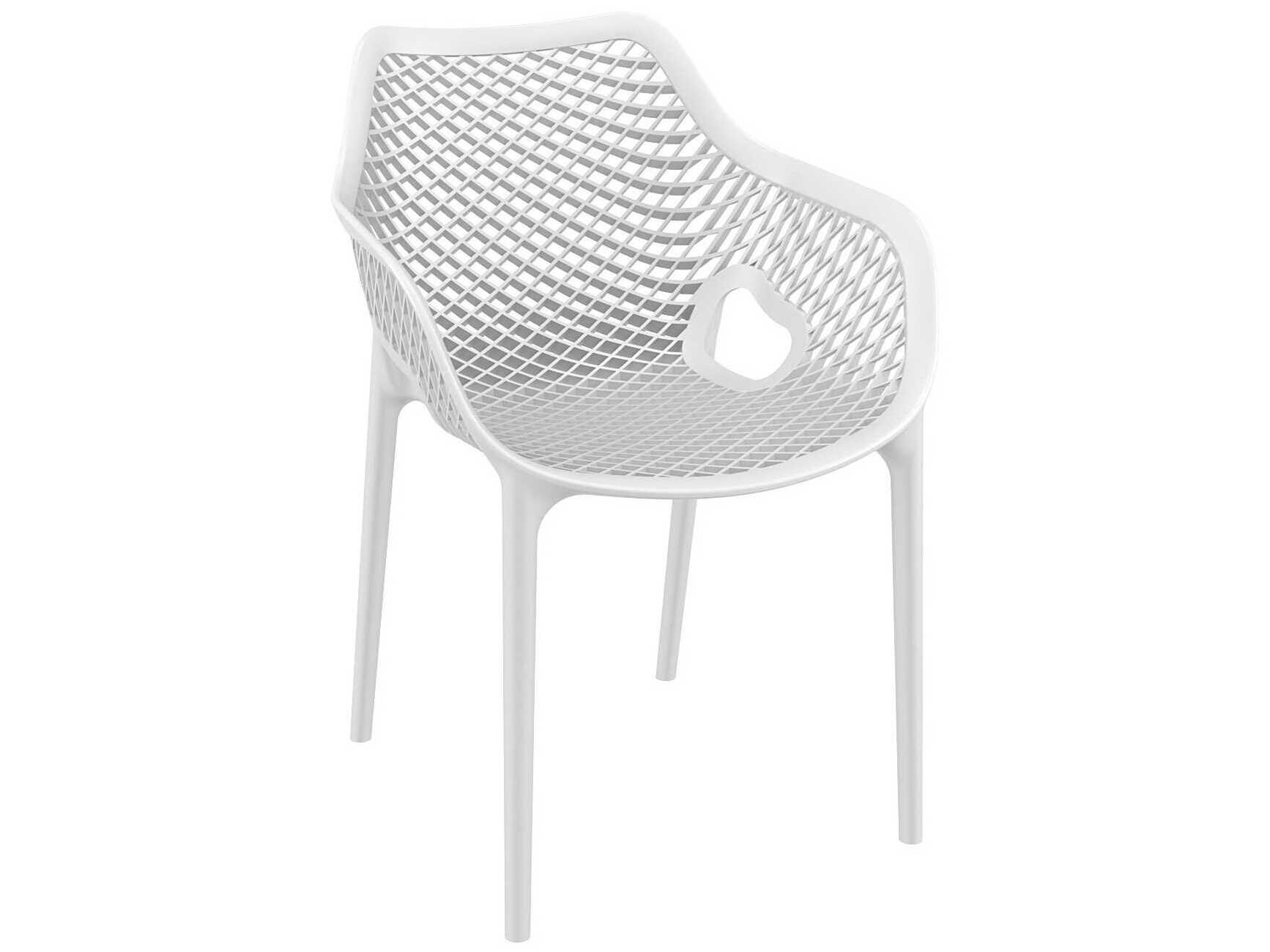 Compamia Air White Polypropylene Resin Dining Chair (Set of 2)