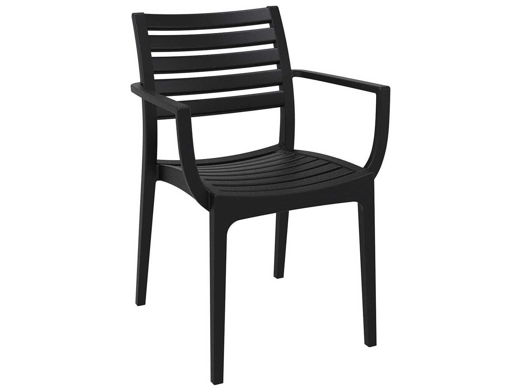 Compamia Artemis Black Polypropylene Dining Chair (Set of 2)