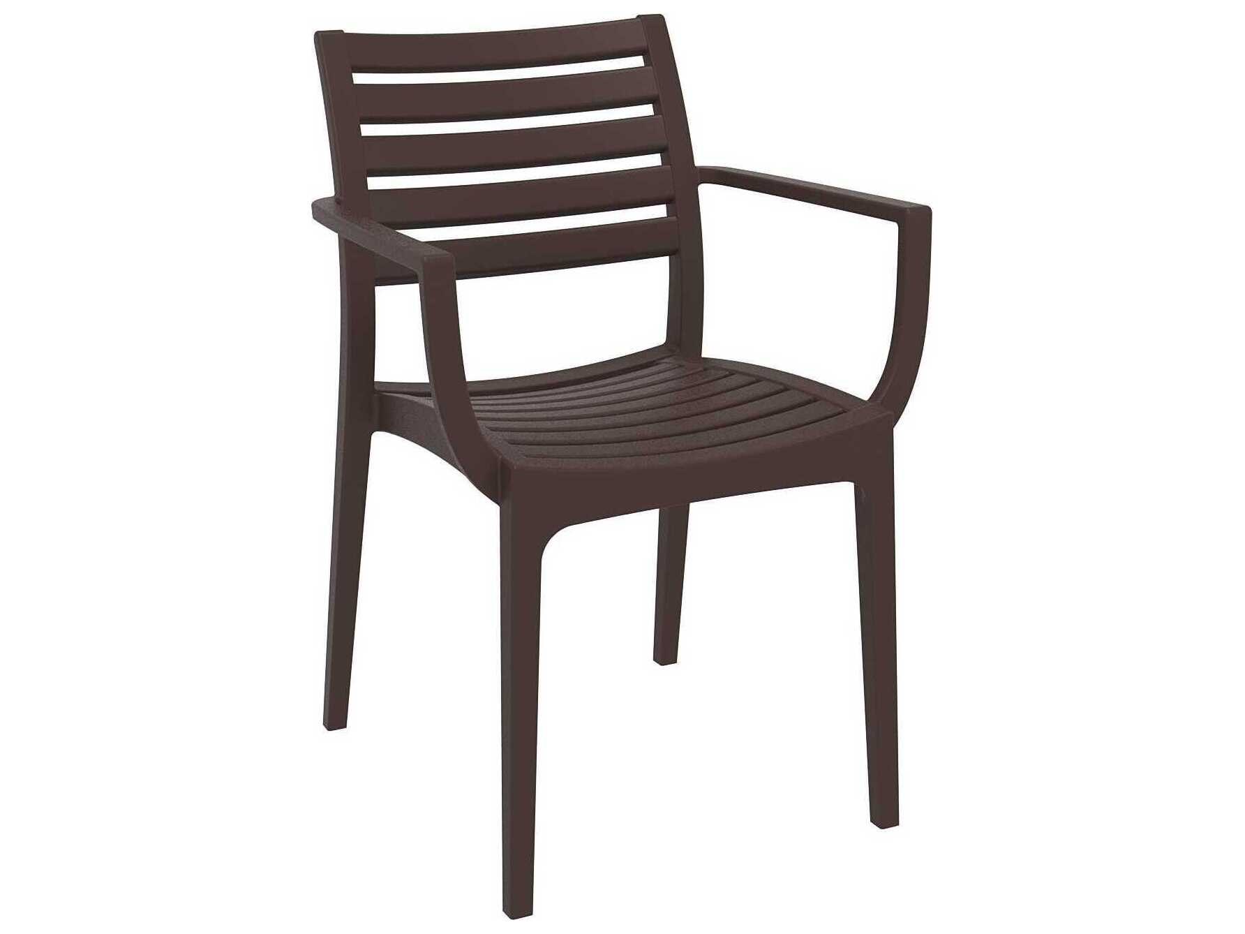 Compamia Artemis Brown Polypropylene Dining Chair (Set of 2)