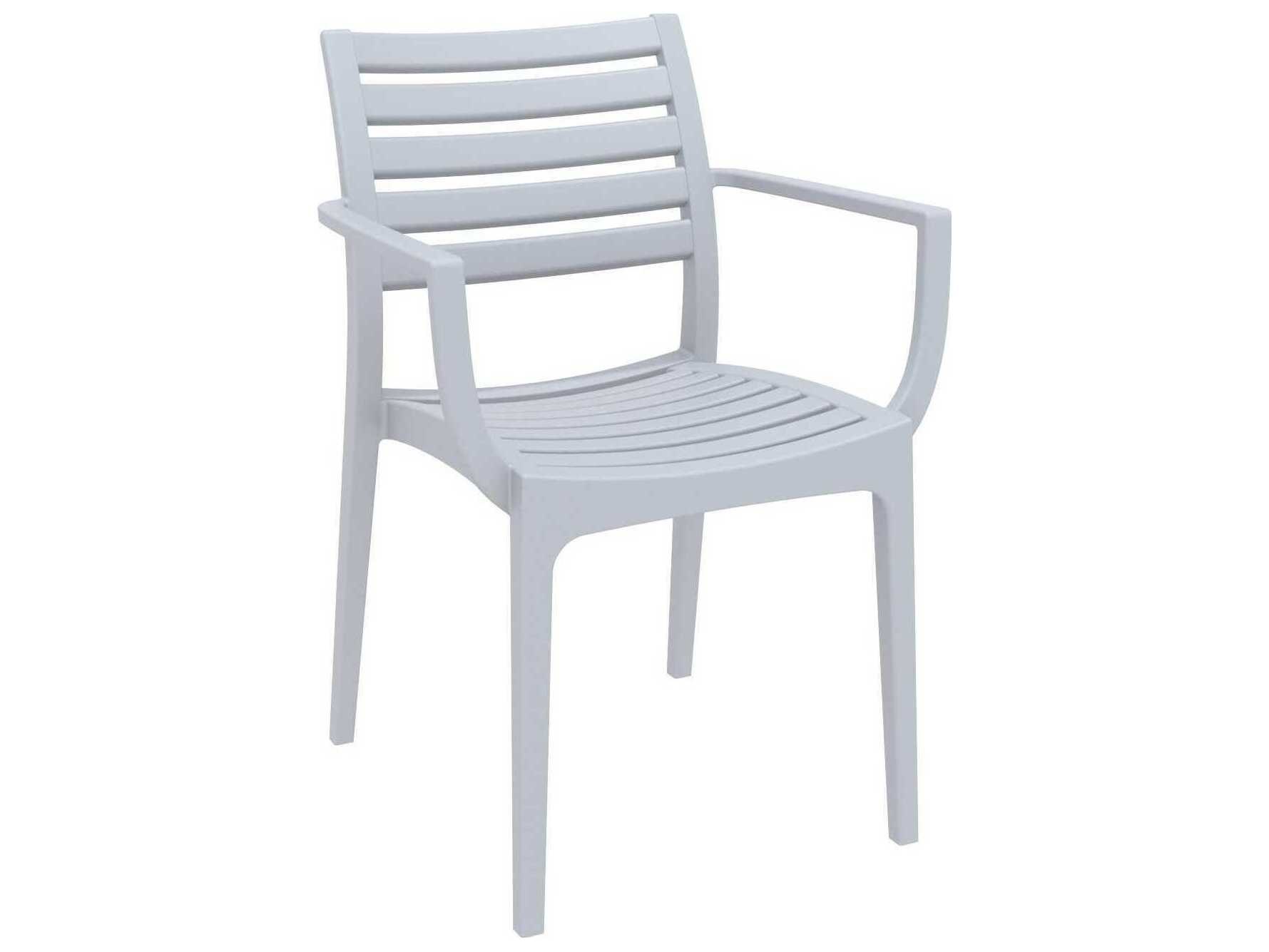 Compamia Artemis Silver Polypropylene Dining Chair (Set of 2)