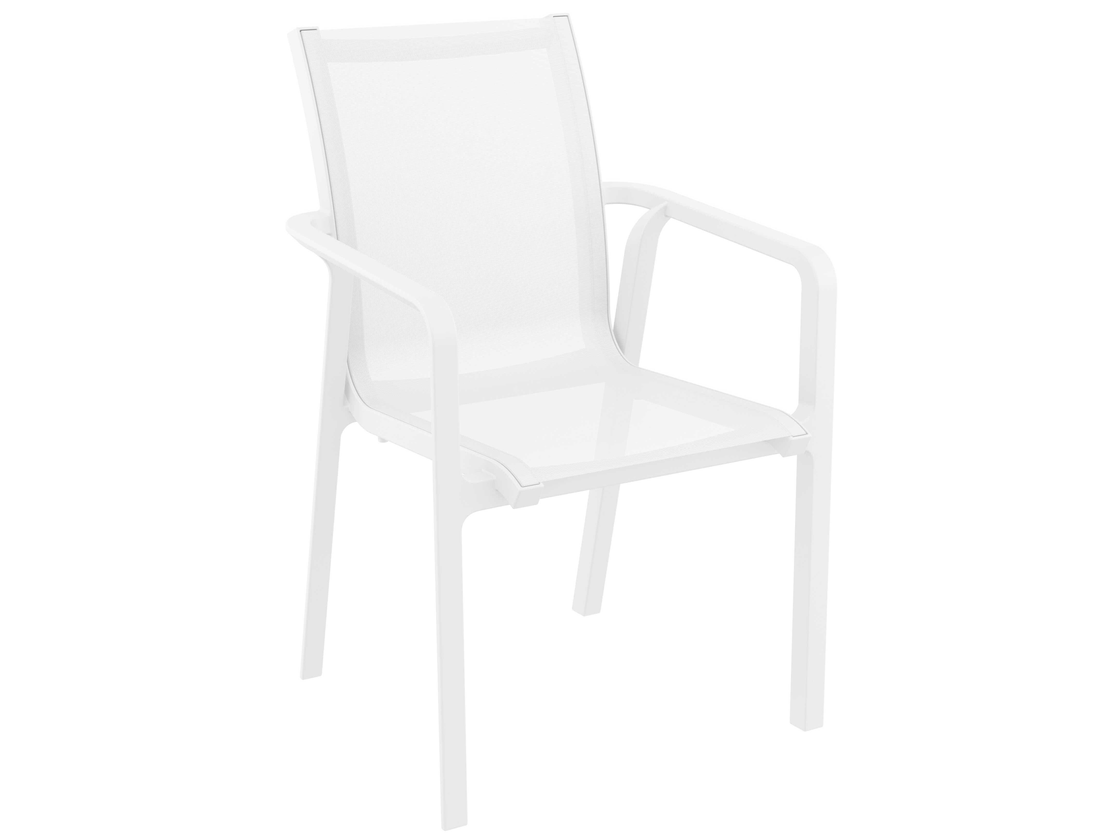 Compamia Pacific White Resin Sling Dining Chair (Set of 2)
