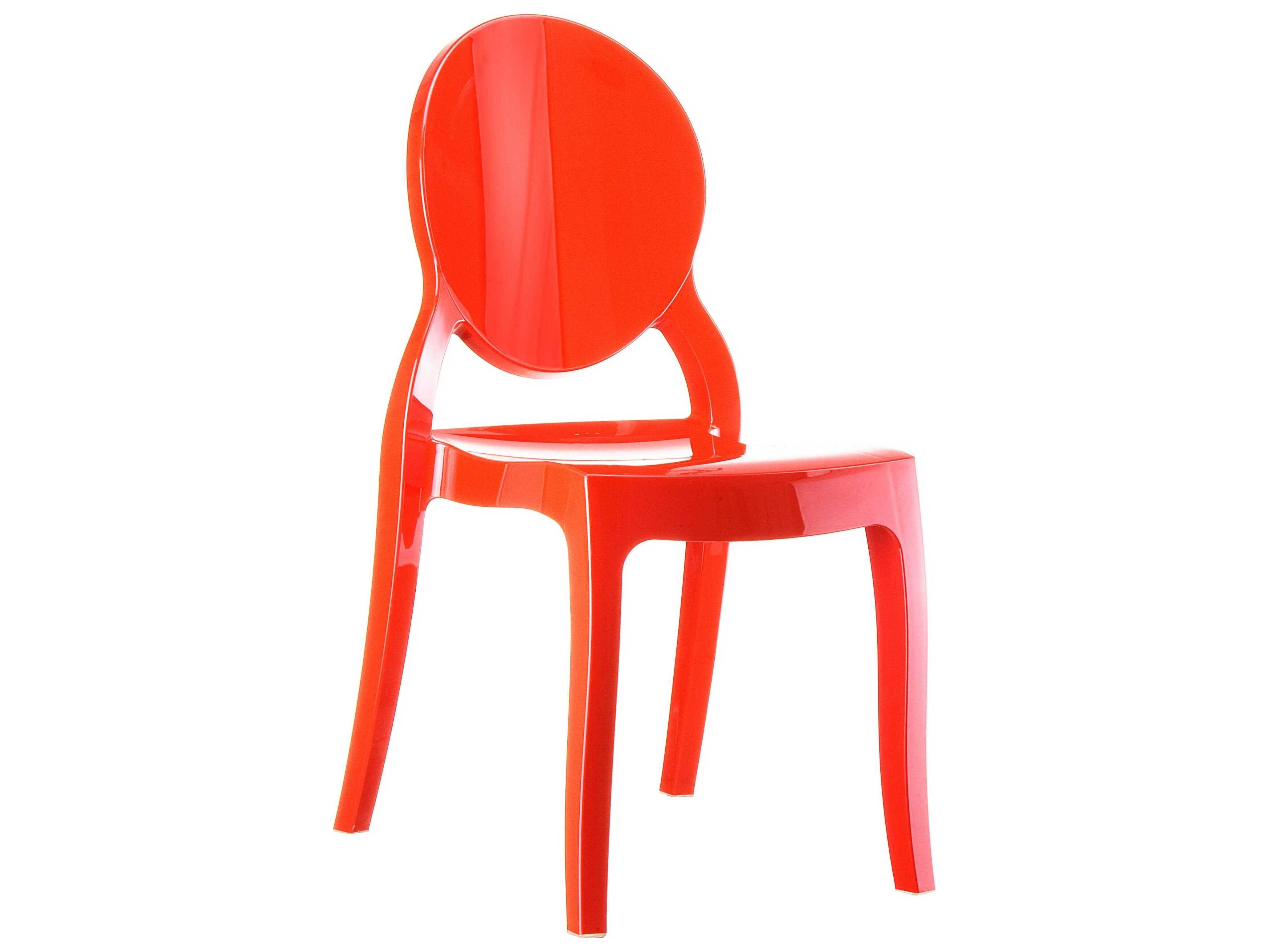 Compamia Elizabeth Glossy Red Dining Chair (Set of 2)