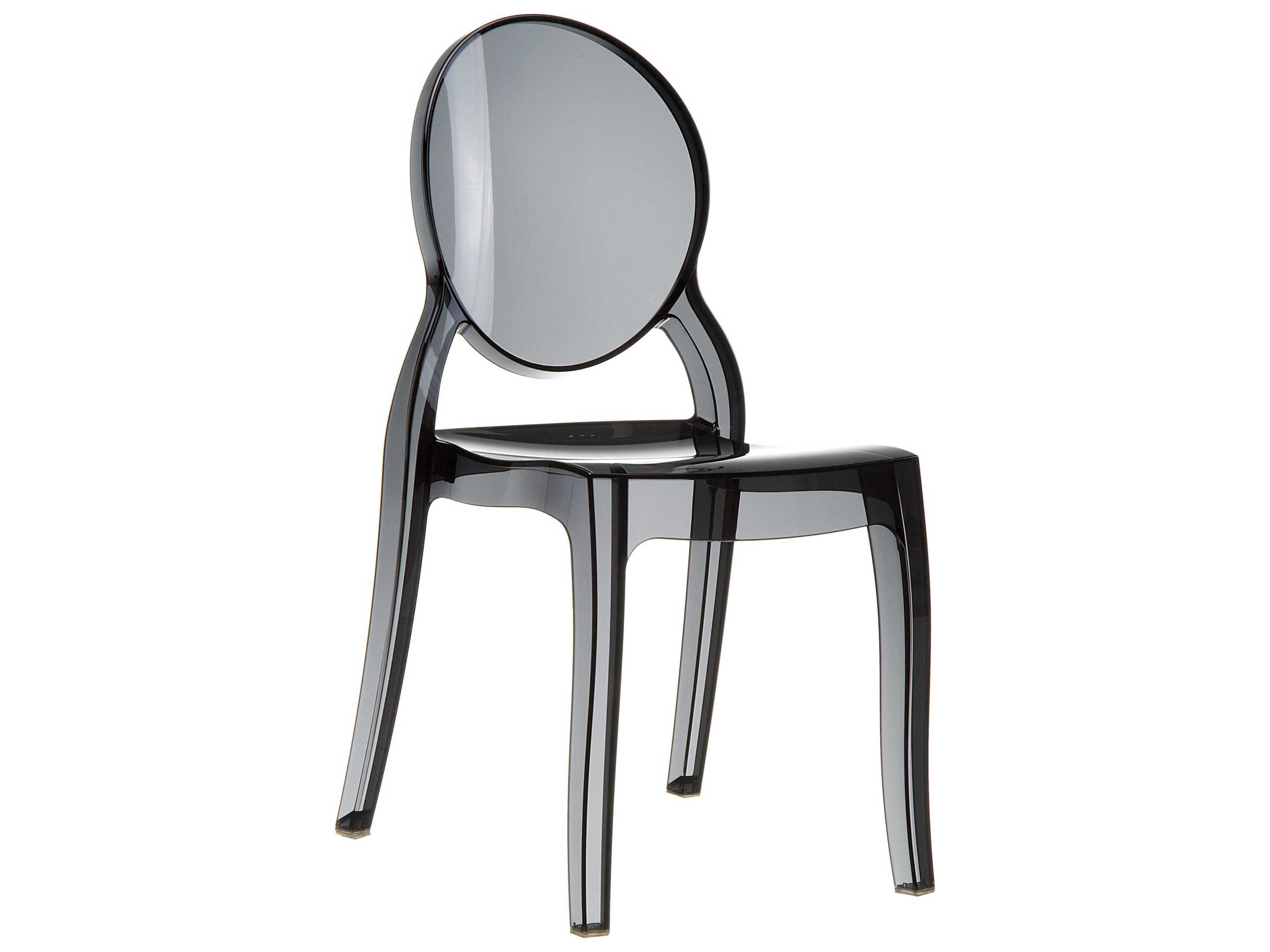 Compamia Elizabeth Transparent Black Dining Chair (Set of 2)