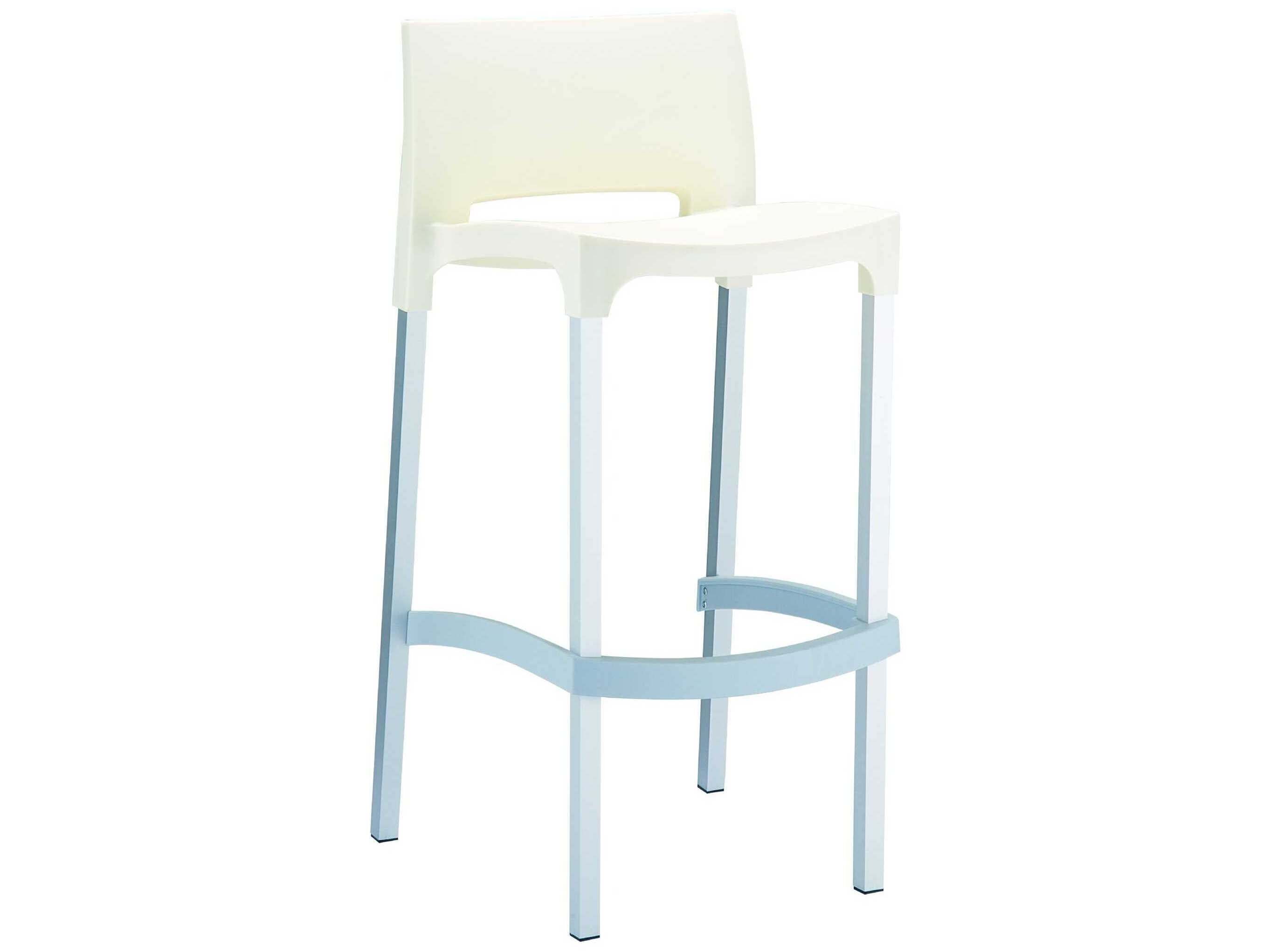 Compamia Gio Beige Aluminum Resin Bar Stool (Set of 2)