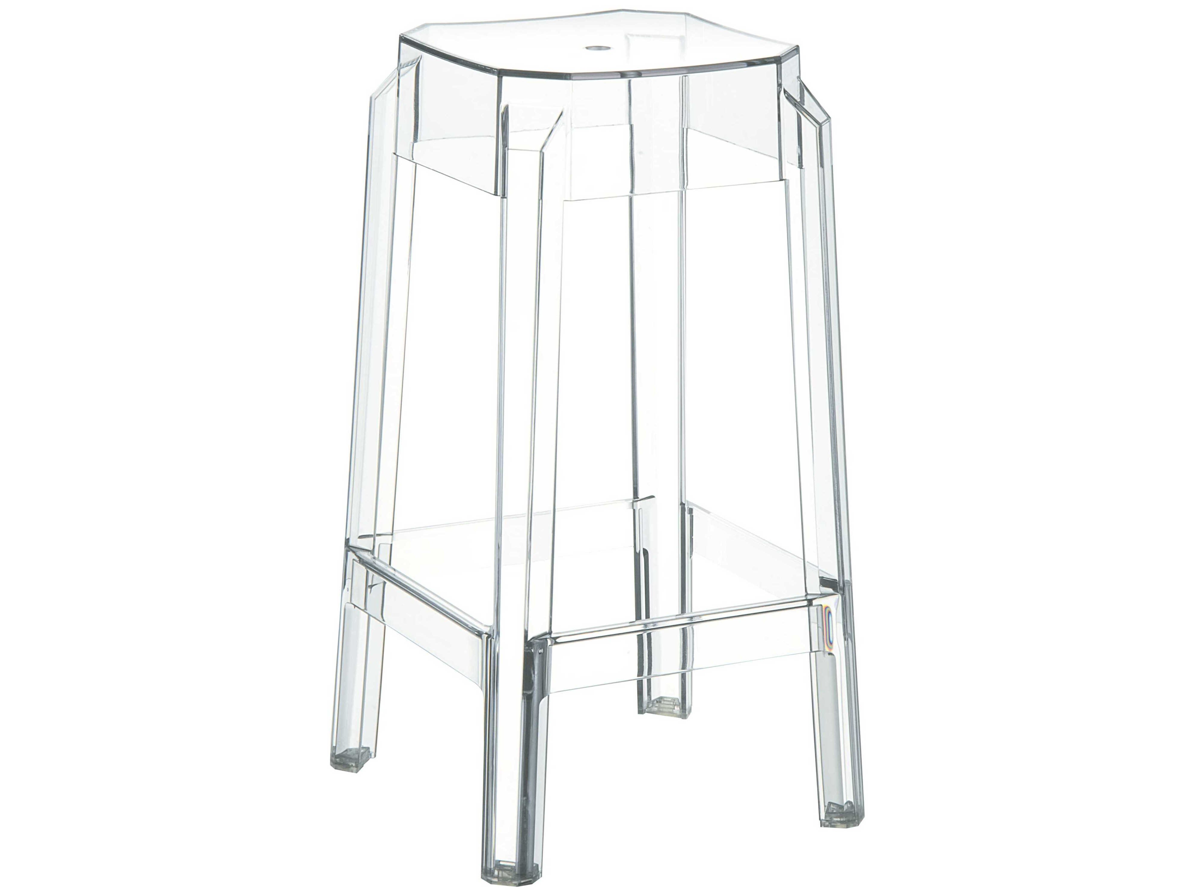 Compamia Fox Clear Transparent Counter Stool (Set of 2)