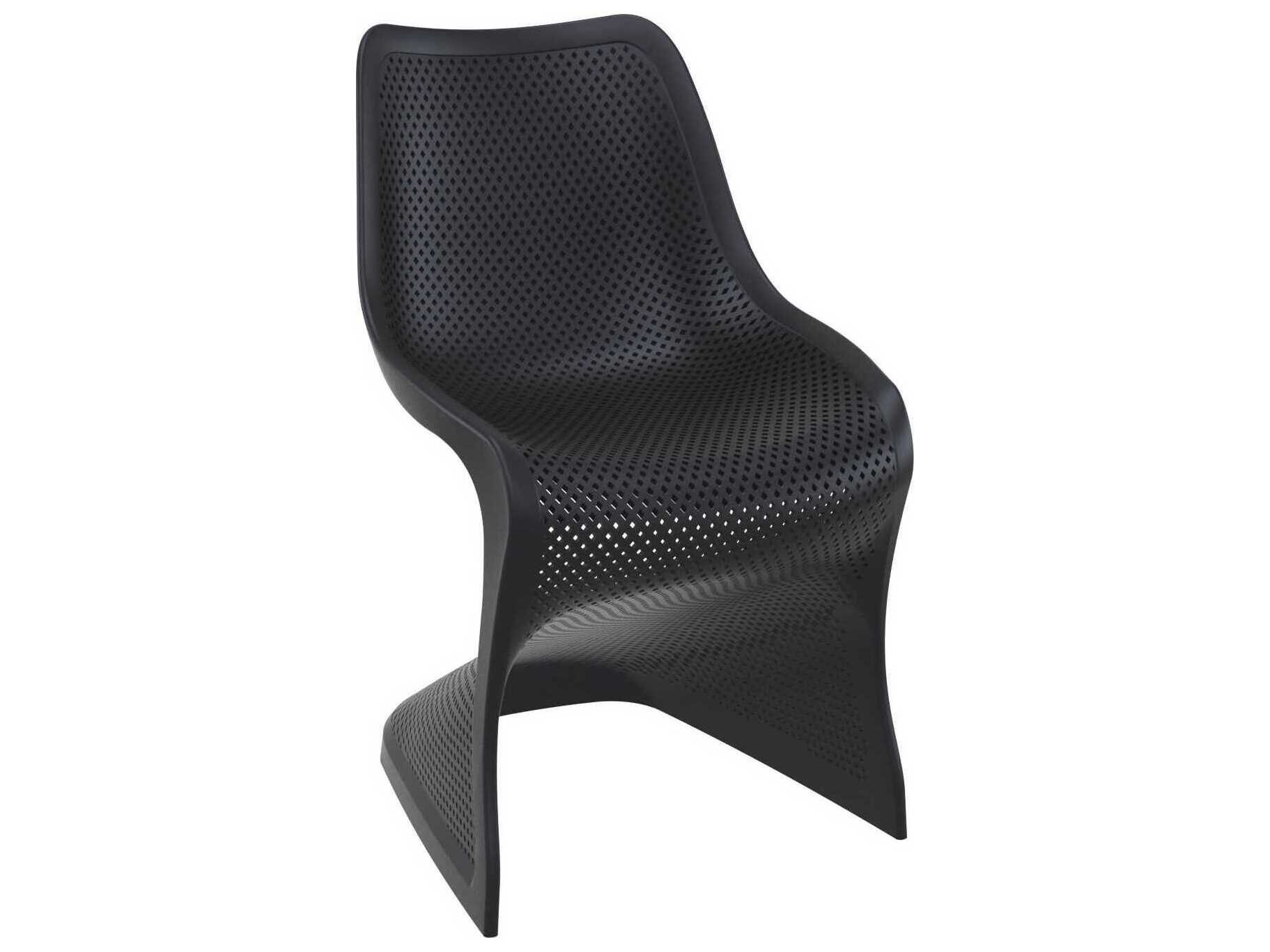 Compamia Bloom Black Resin Dining Chair (Set of 2)