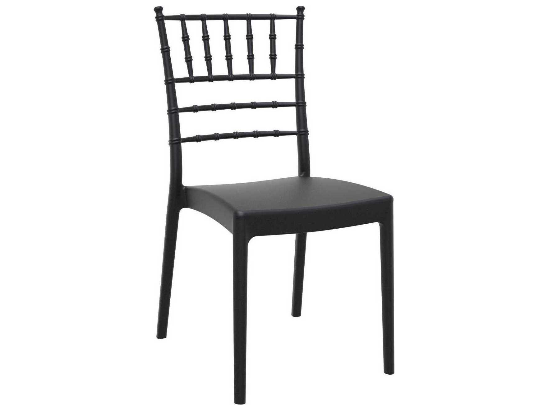 Compamia Josephine Black Polypropylene Resin Dining Chair (Set of 2)