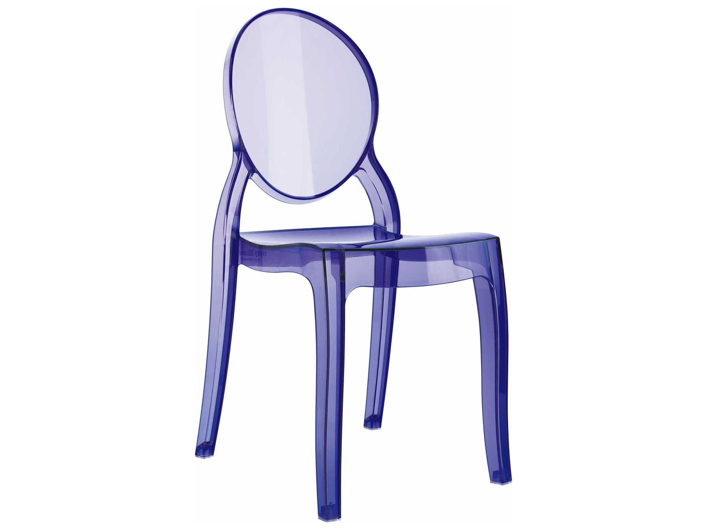 Compamia Elizabeth Kids Transparent Violet Dining Chair