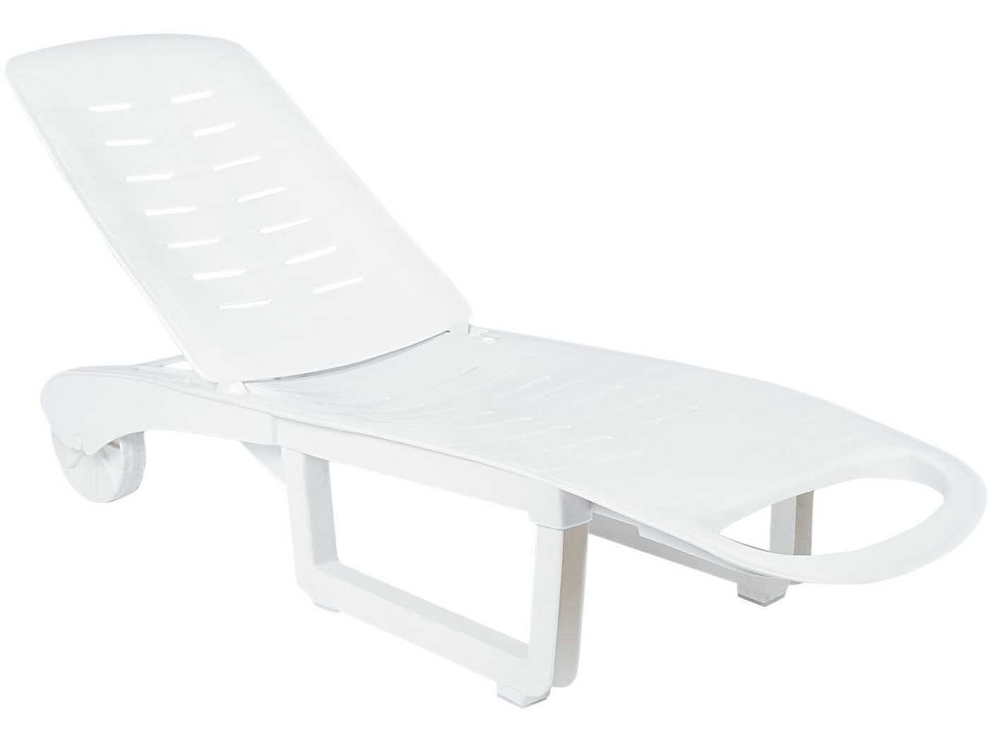 Compamia Sundance White Resin Chaise Lounge (Set of 2)