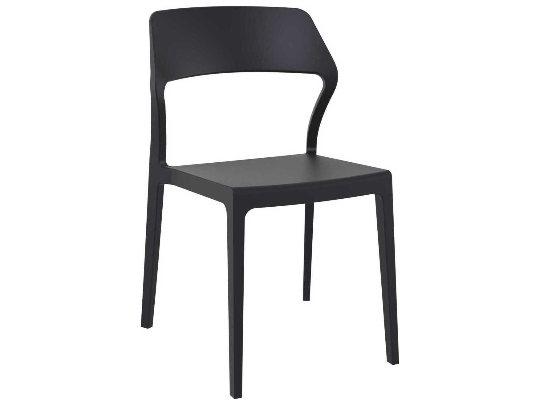 Compamia Snow Black Resin Dining Chair (Set of 2)