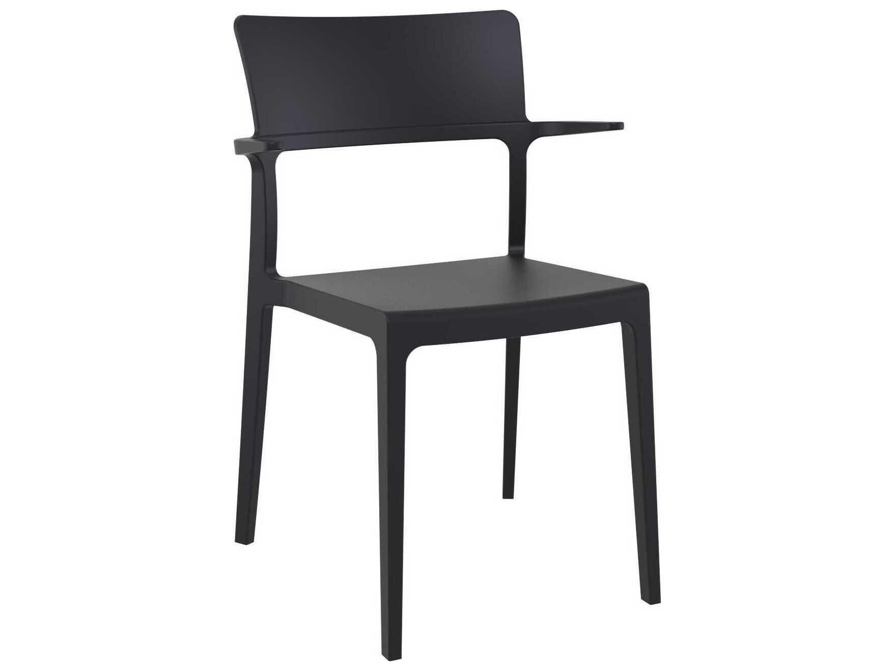 Compamia Plus Black Resin Dining Chair (Set of 2)