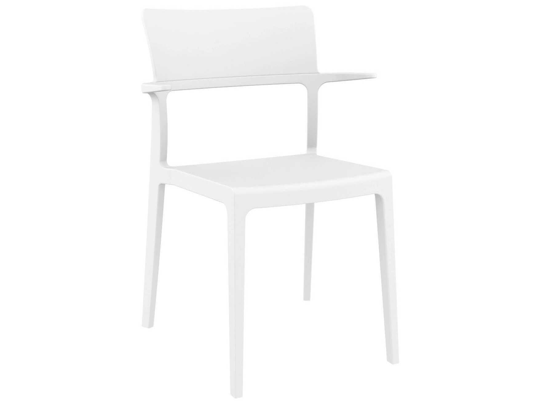 Compamia Plus White Resin Dining Chair (Set of 2)
