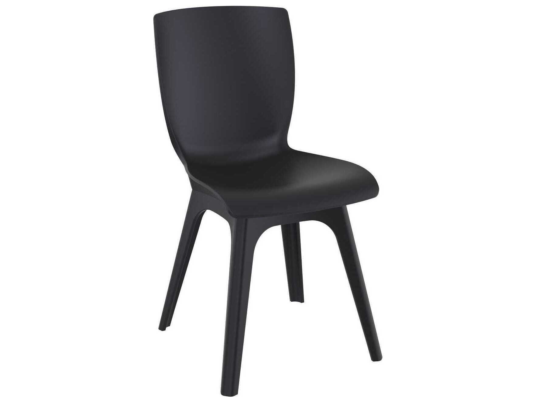 Compamia Mio Black Resin Dining Chair (Set of 2)