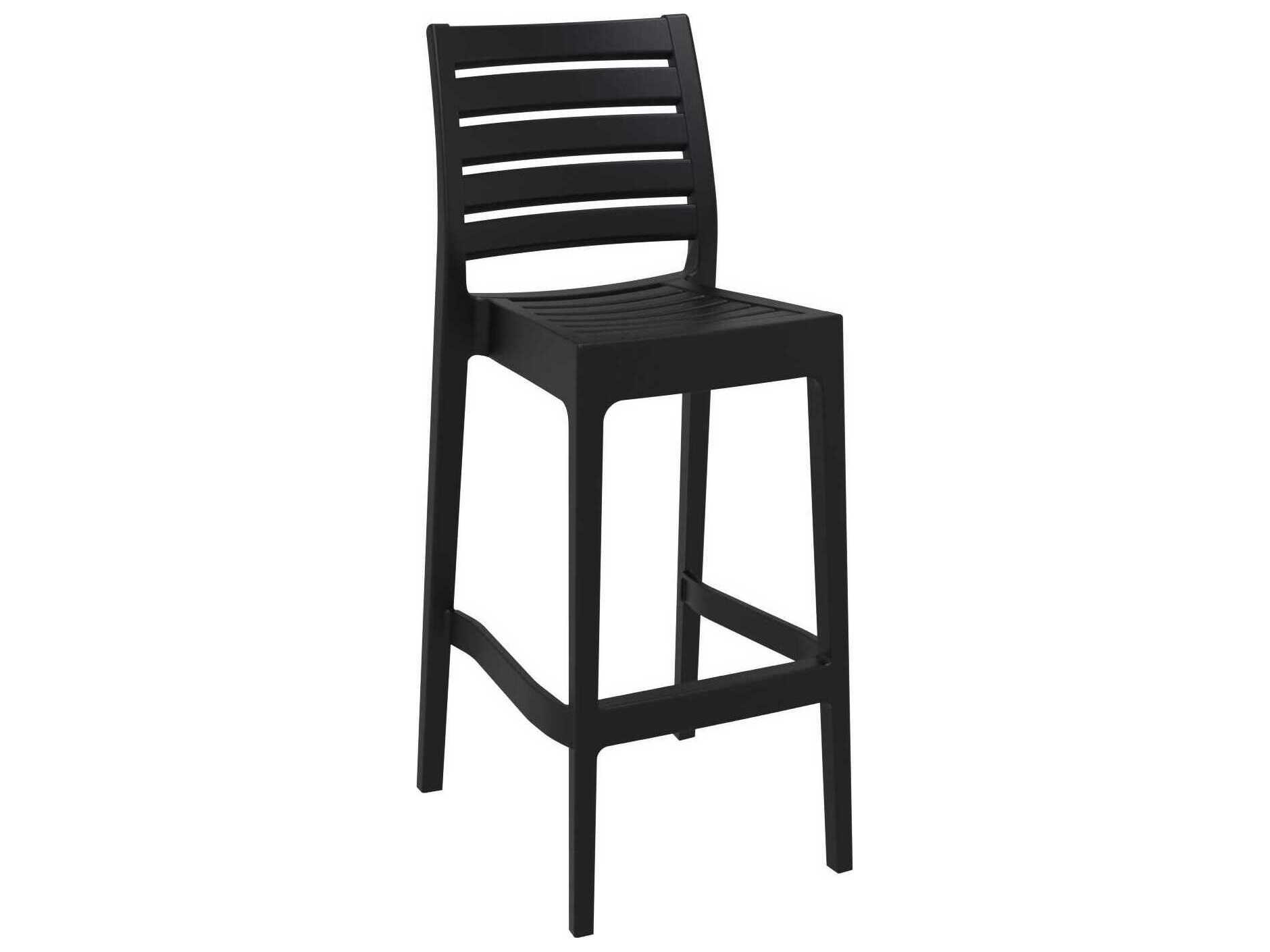 Compamia Ares Black Resin Bar Stool (Set of 2)