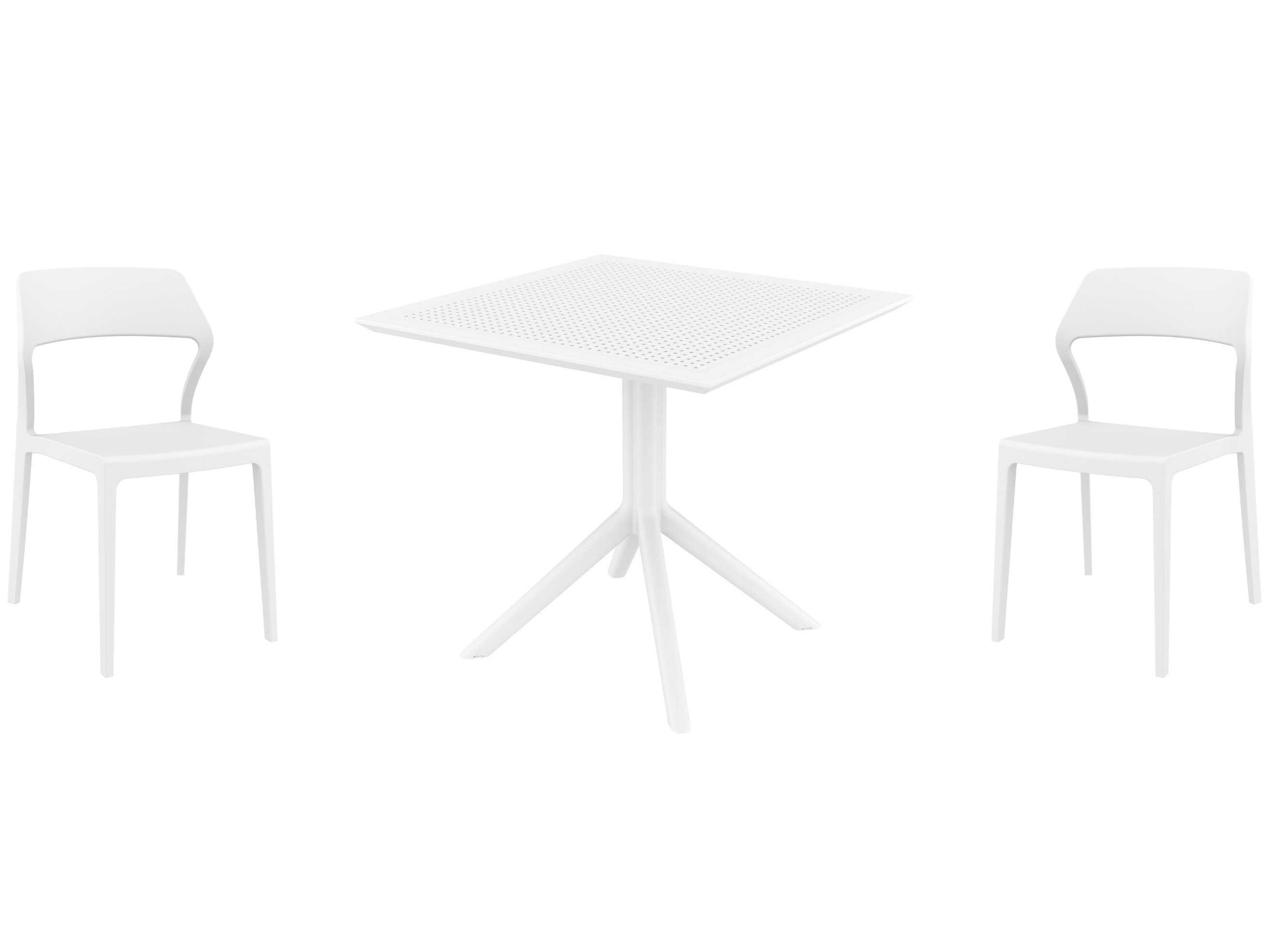 Compamia Snow White Polypropylene Dining Set