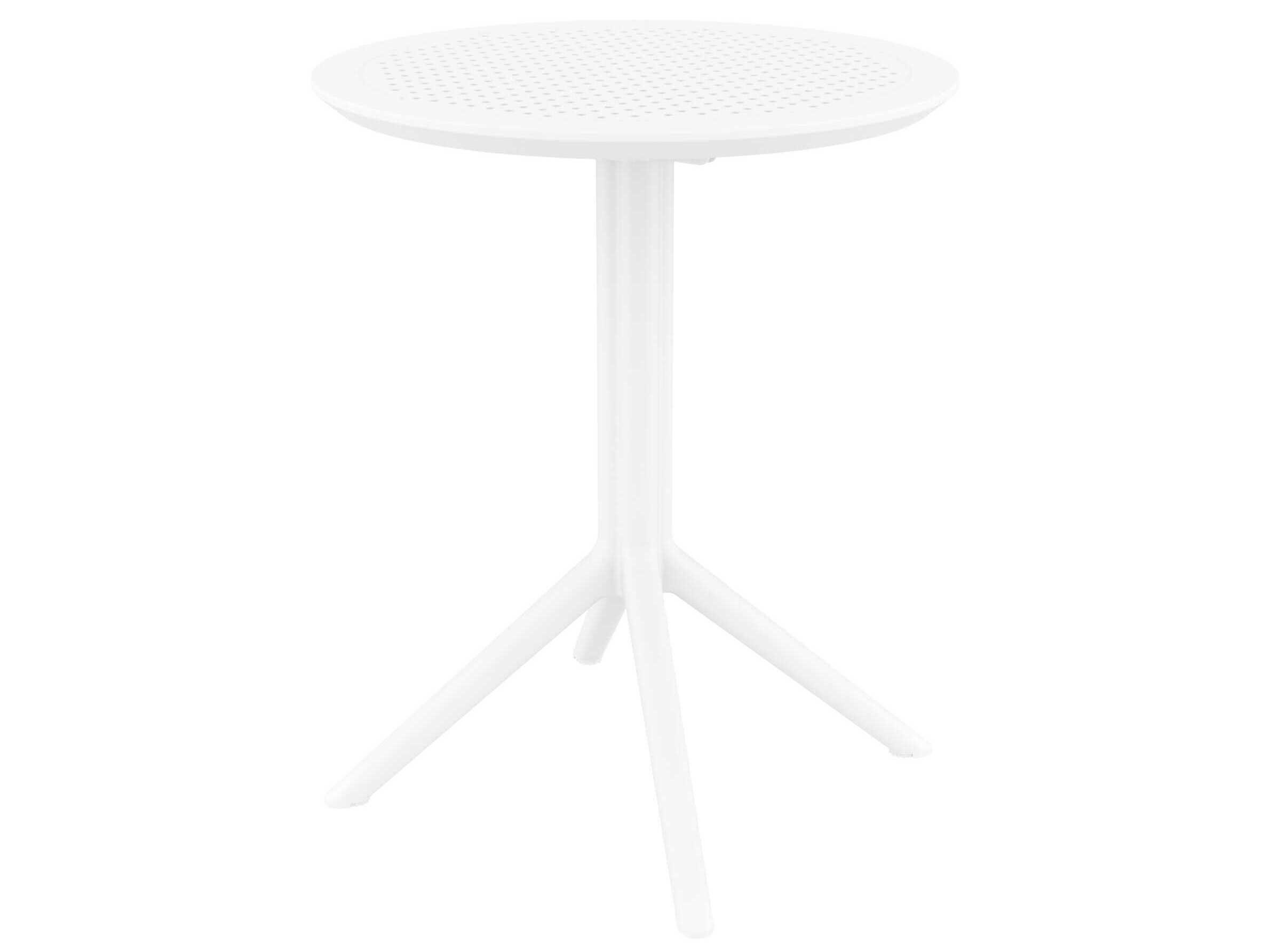 Compamia Sky White Polypropylene Round Dining Table