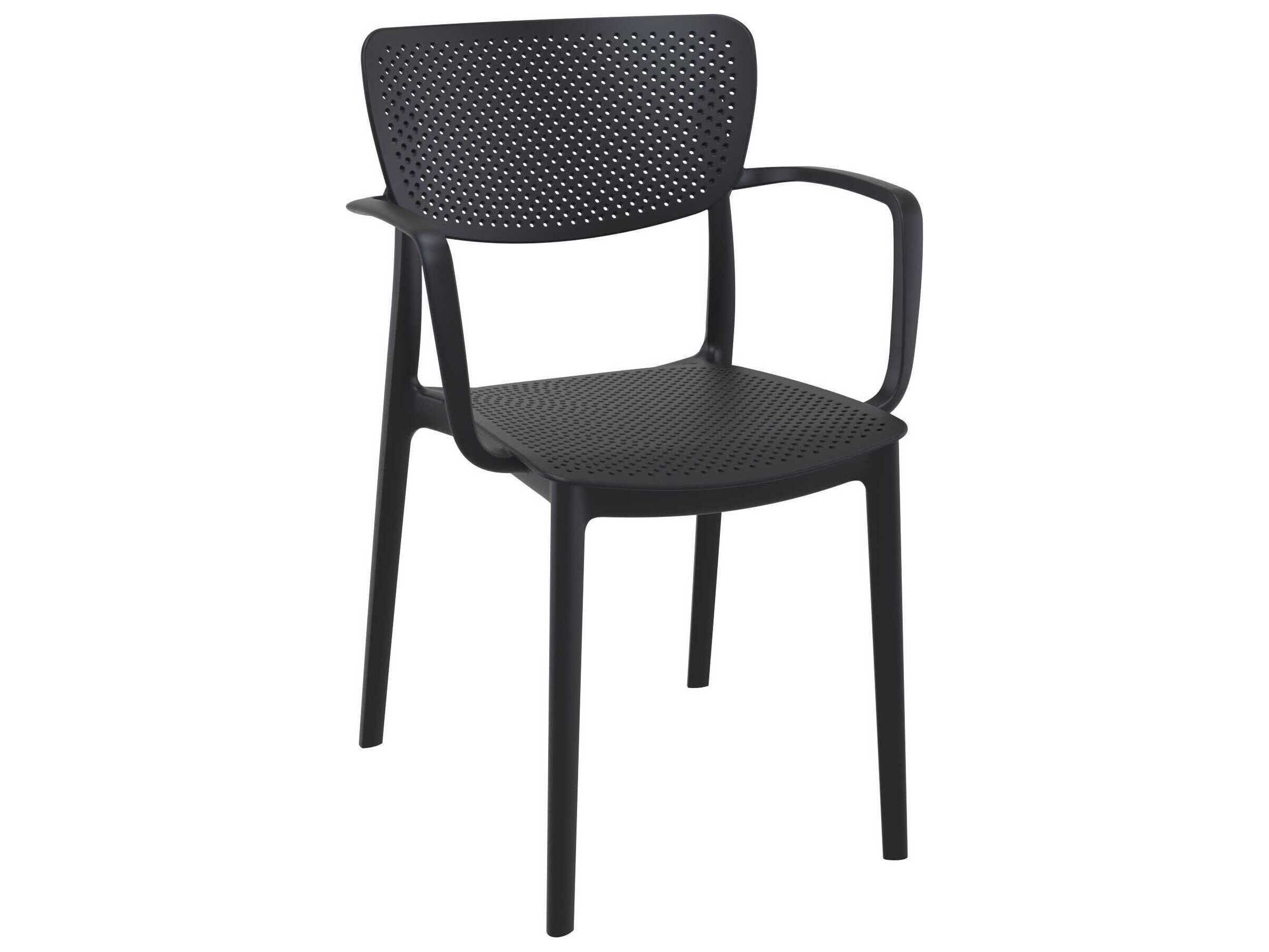 Compamia Loft Black Polypropylene Dining Chair (Set of 2)
