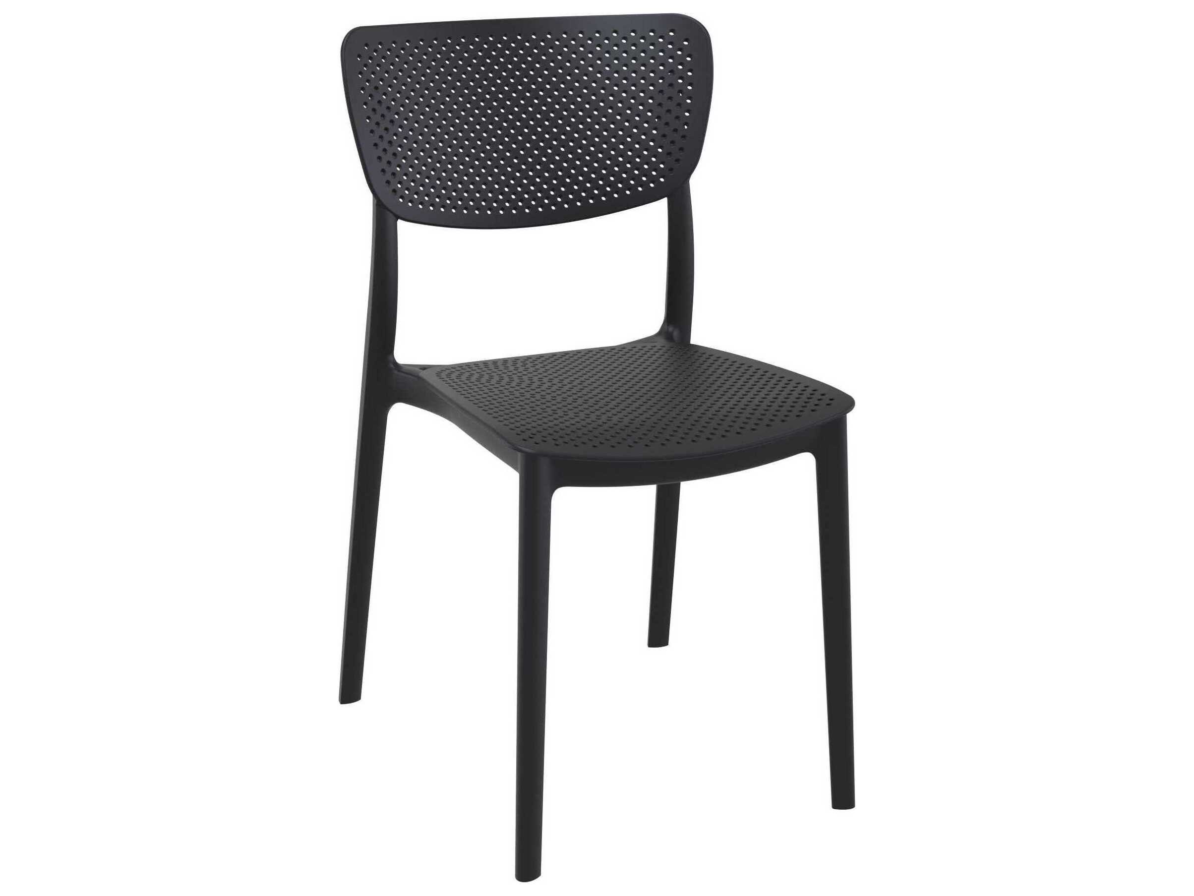Compamia Lucy Black Polypropylene Dining Chair (Set of 2)