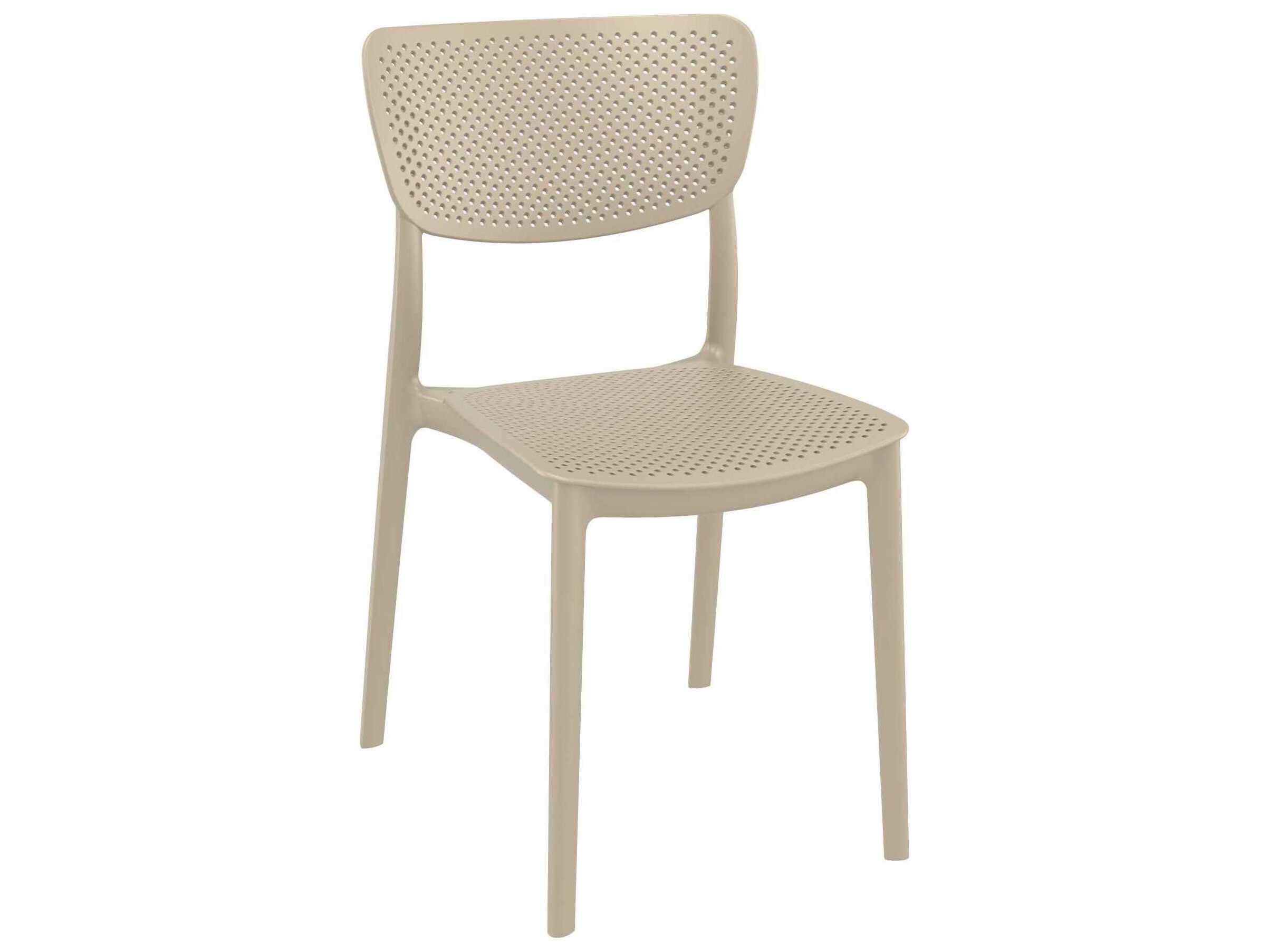 Compamia Lucy Taupe Polypropylene Dining Chair (Set of 2)