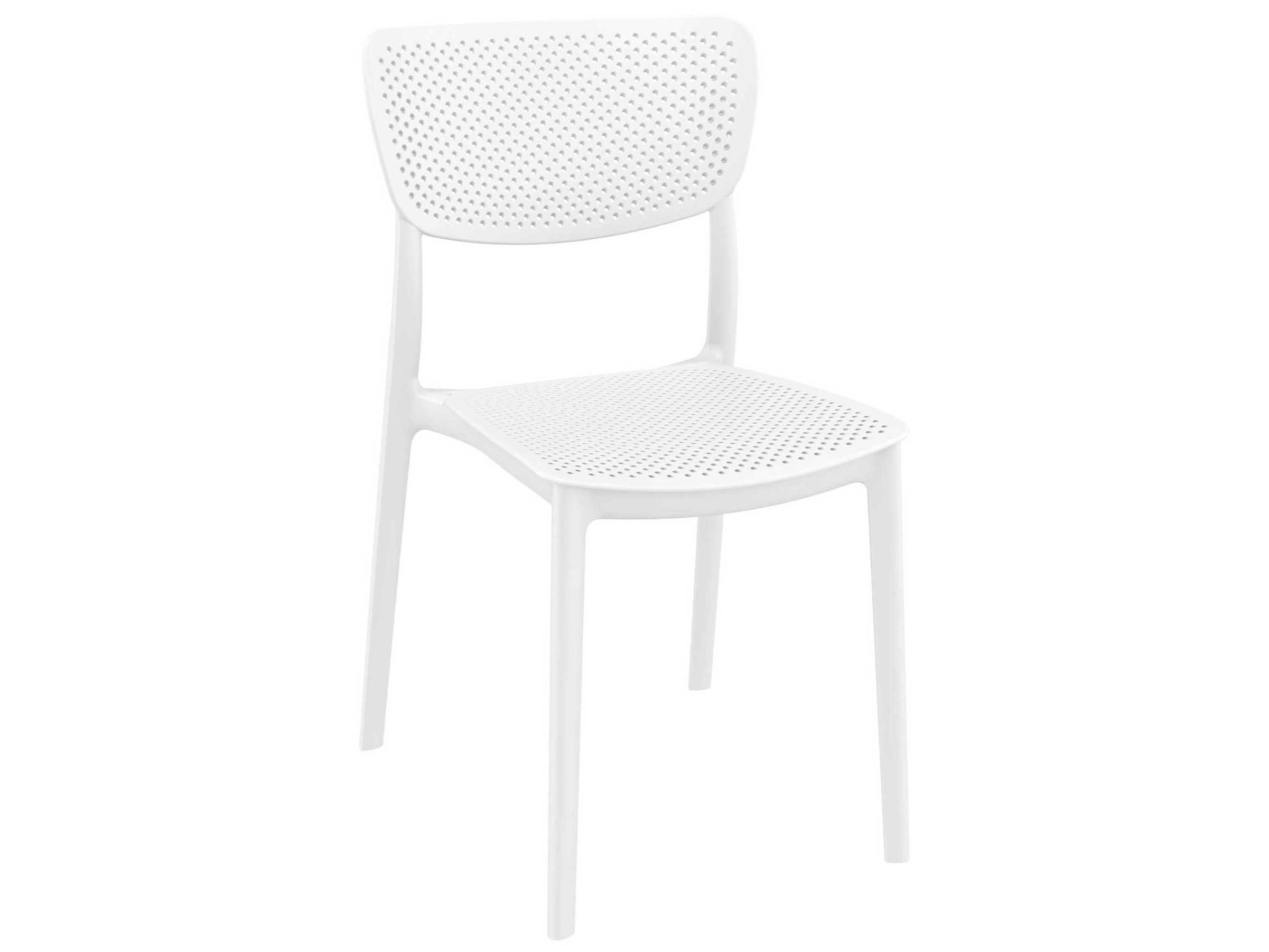 Compamia Lucy White Polypropylene Resin Dining Chair (Set of 2)