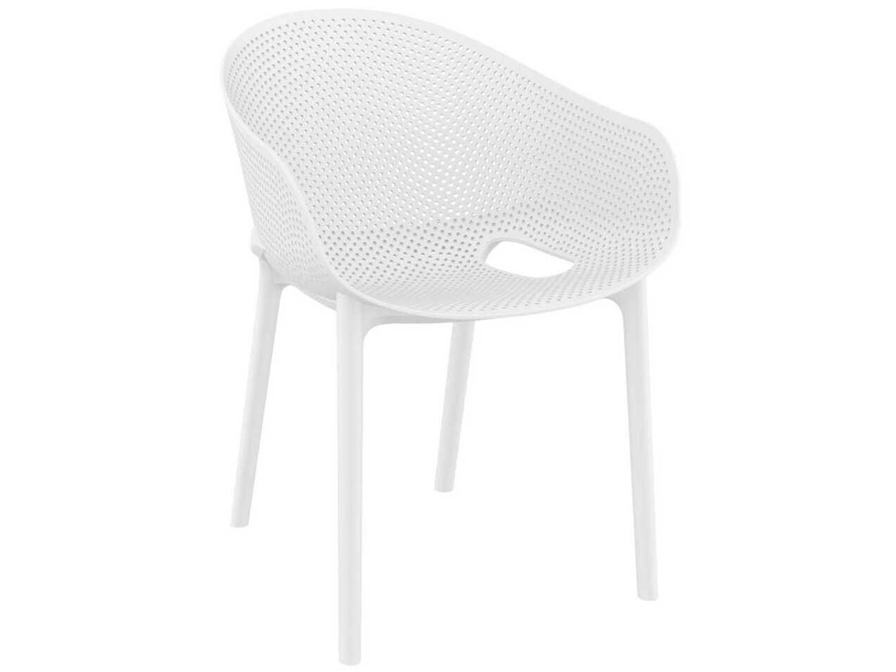 Compamia Sky White Resin Dining Chair (Set of 2)