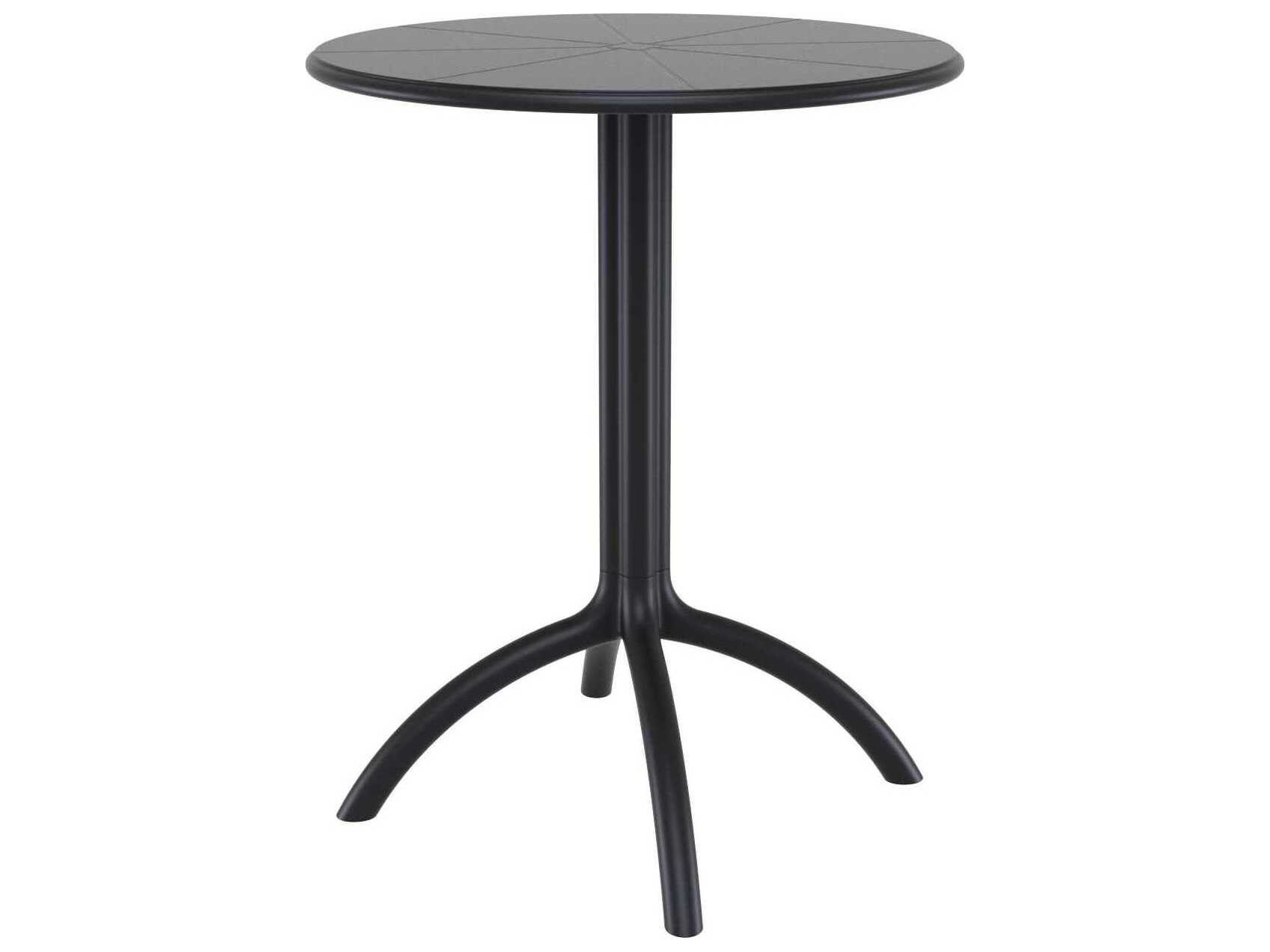 Compamia Octopus Black Polypropylene Round Bistro Table