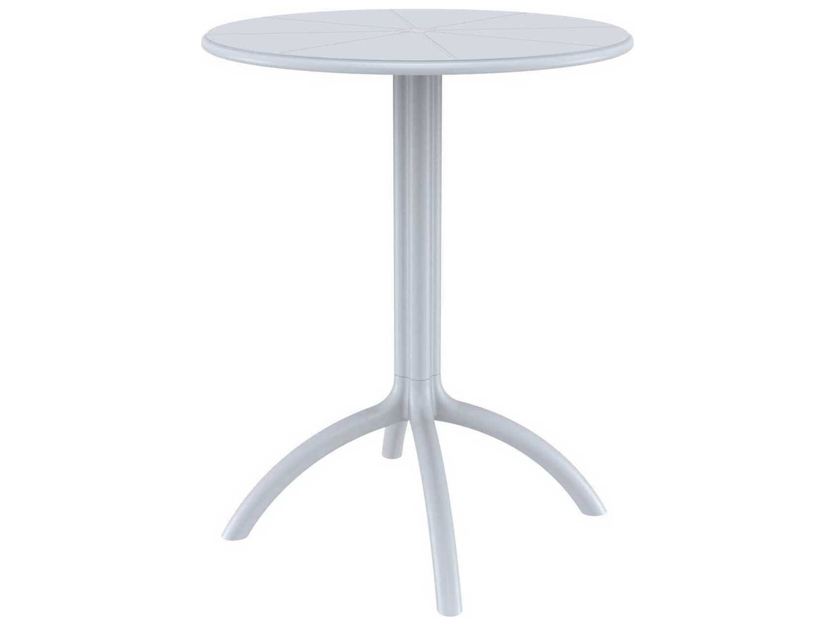 Compamia Octopus Silver Polypropylene Round Bistro Table