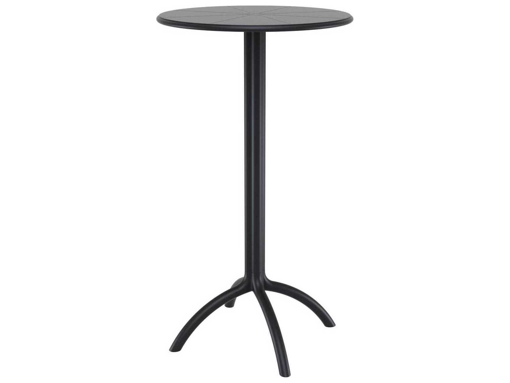 Compamia Octopus Black Polypropylene Round Bar Table