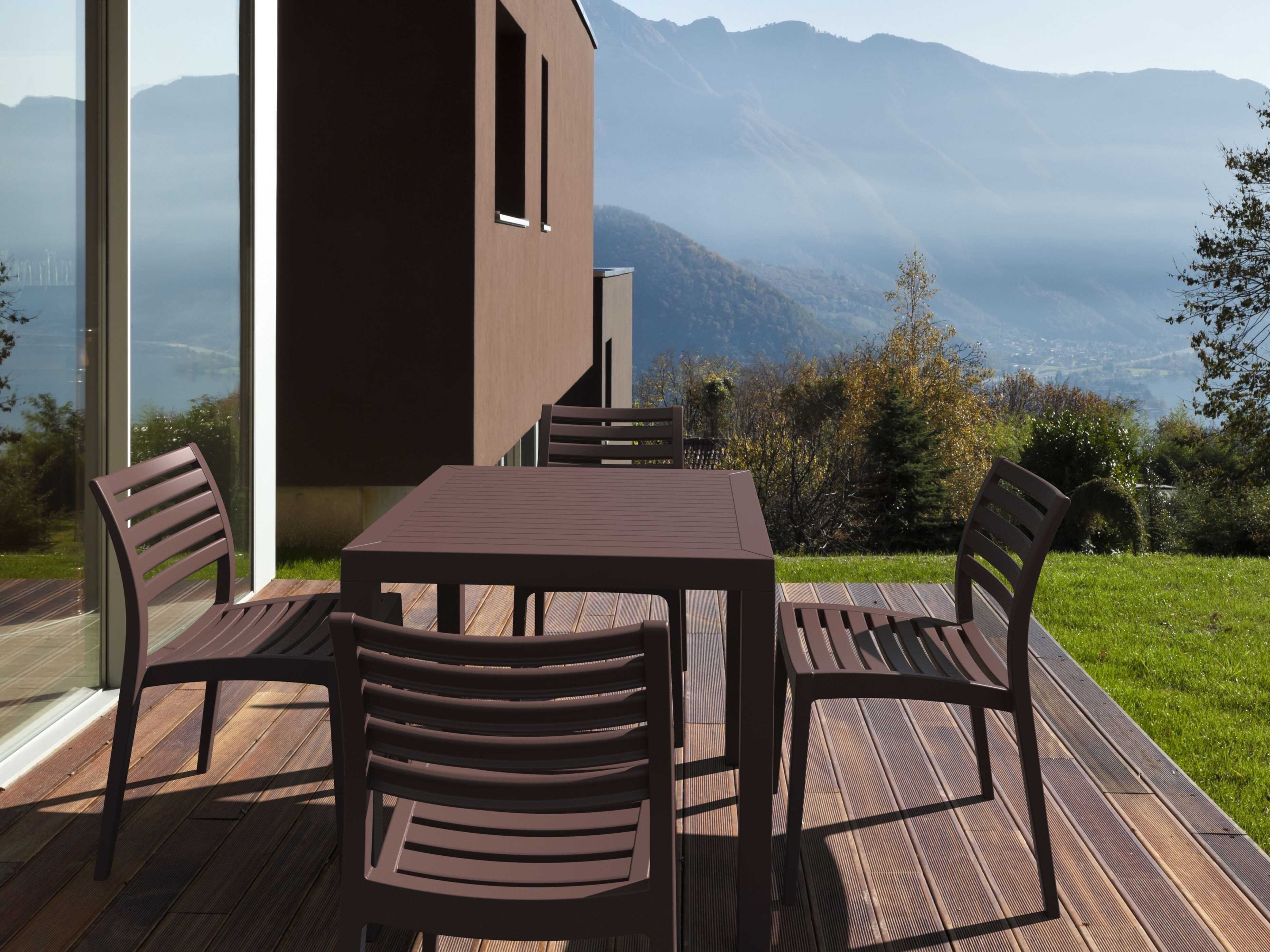 Compamia Ares Brown Polypropylene Dining Set
