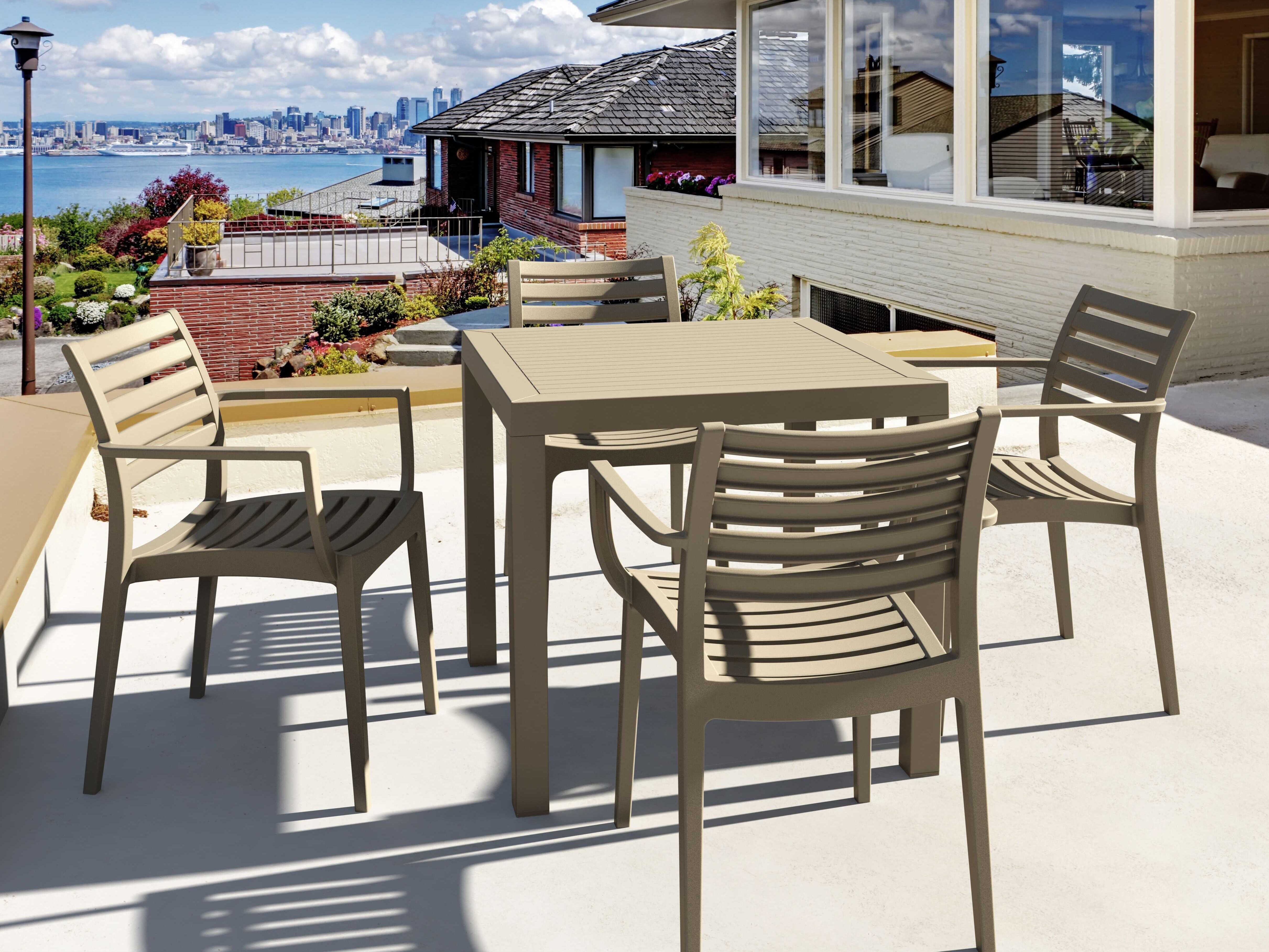 Compamia Artemis Taupe Polypropylene Dining Set
