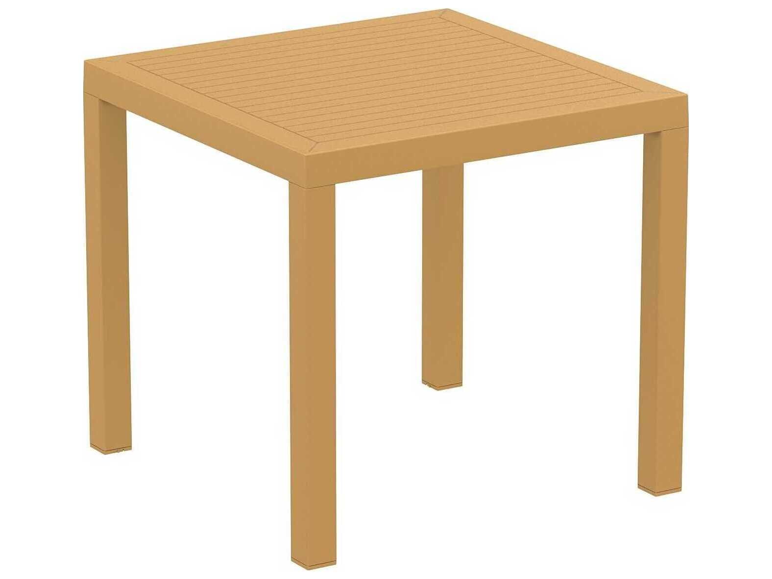 Compamia Ares Teak Brown Polypropylene Square Dining Table
