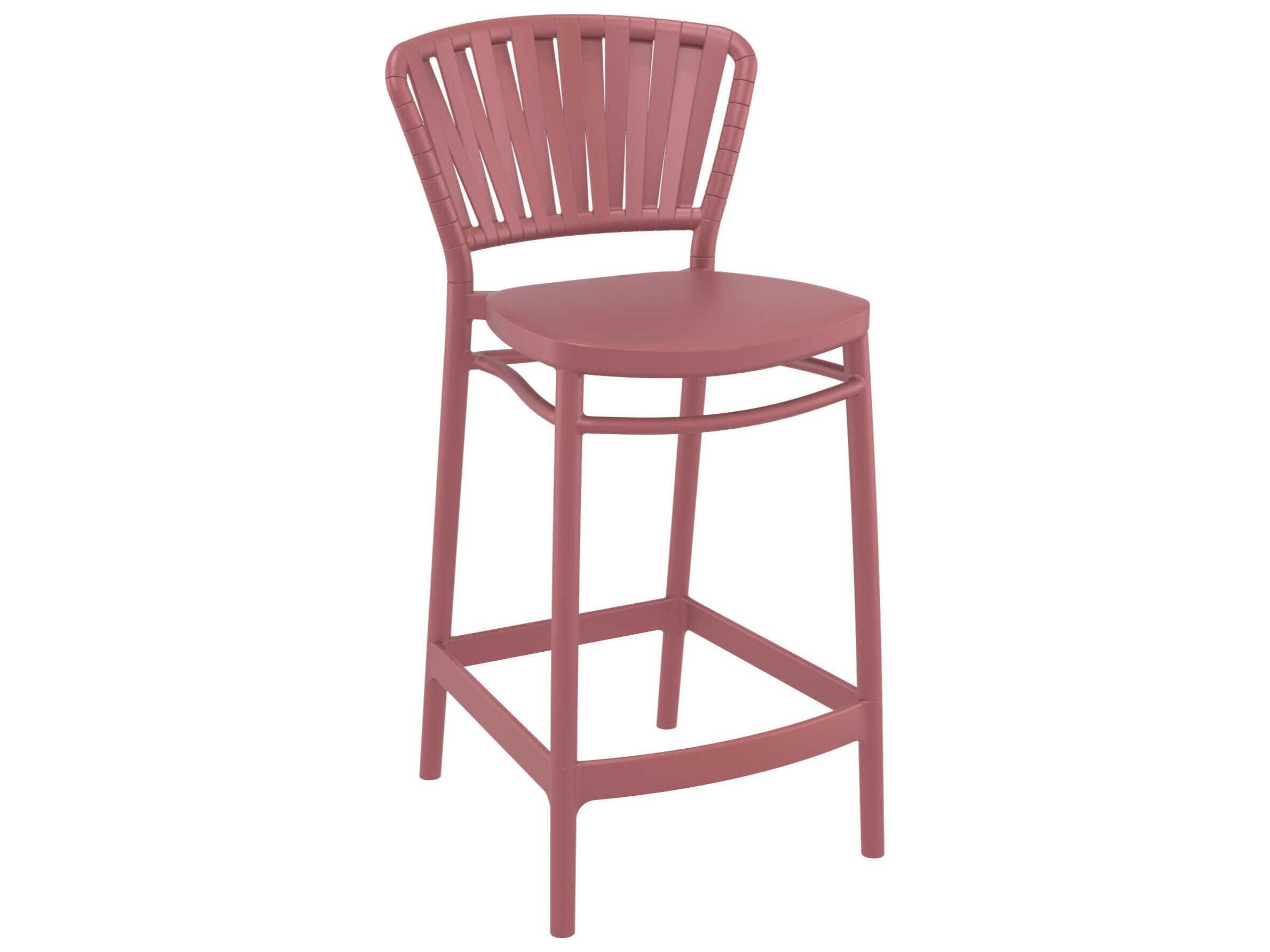 Compamia Portofino Marsala Polypropylene Counter Stool (Set of 2)