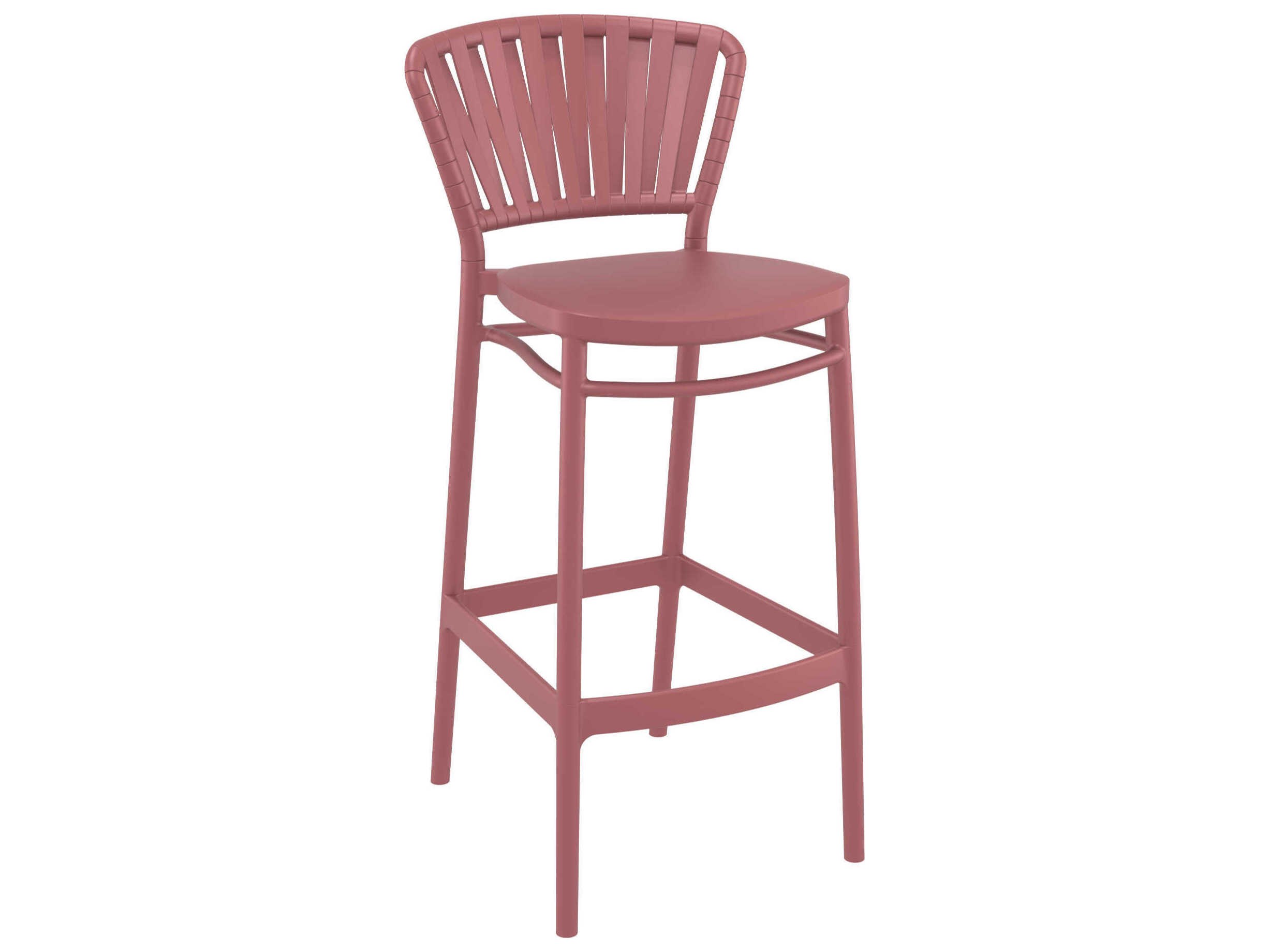 Compamia Portofino Marsala Polypropylene Bar Stool (Set of 2)