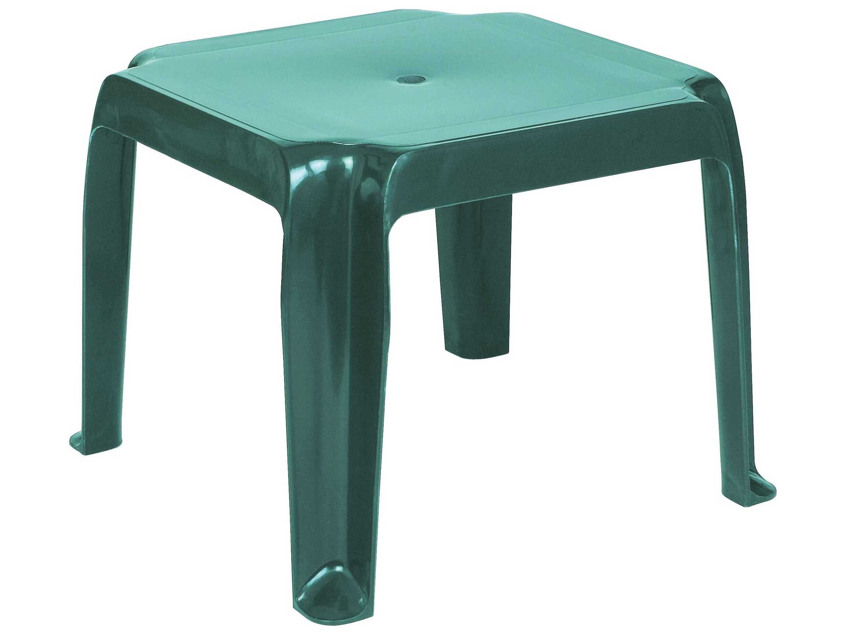 Compamia Sunray Green Resin Square End Table (Set of 2)