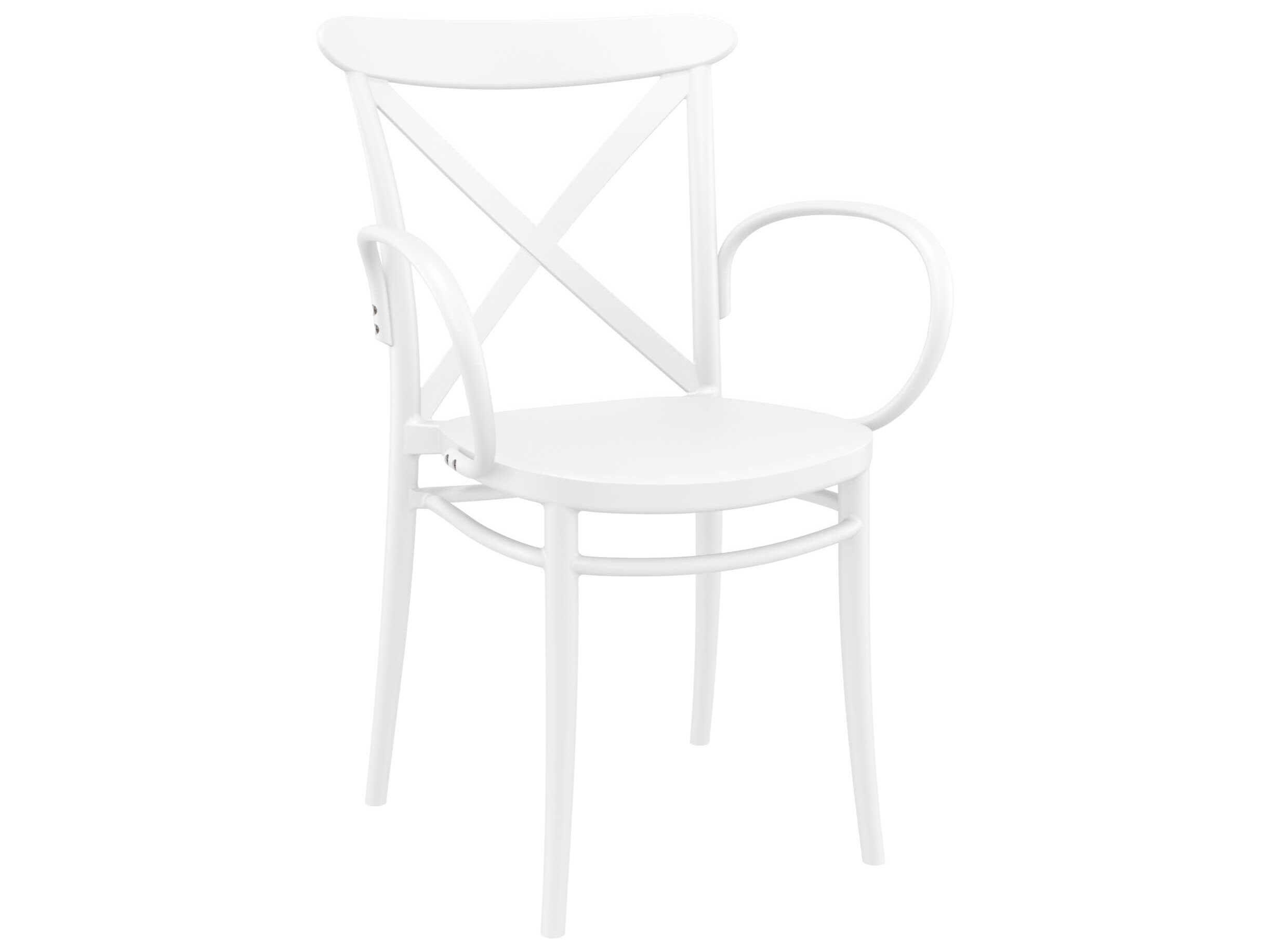 Compamia Cross White Resin Dining Chair (Set of 2)